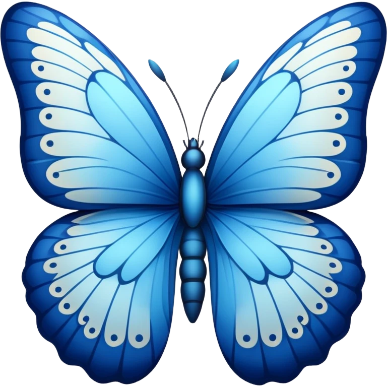 Blue butterfly emoji