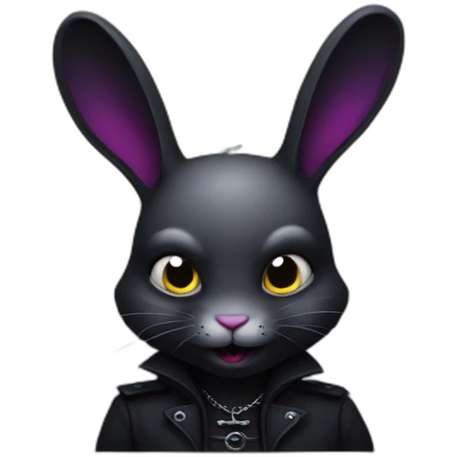 goth evil rabbit emoji