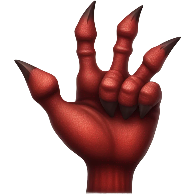 The devil's hand gives a thumbs up emoji