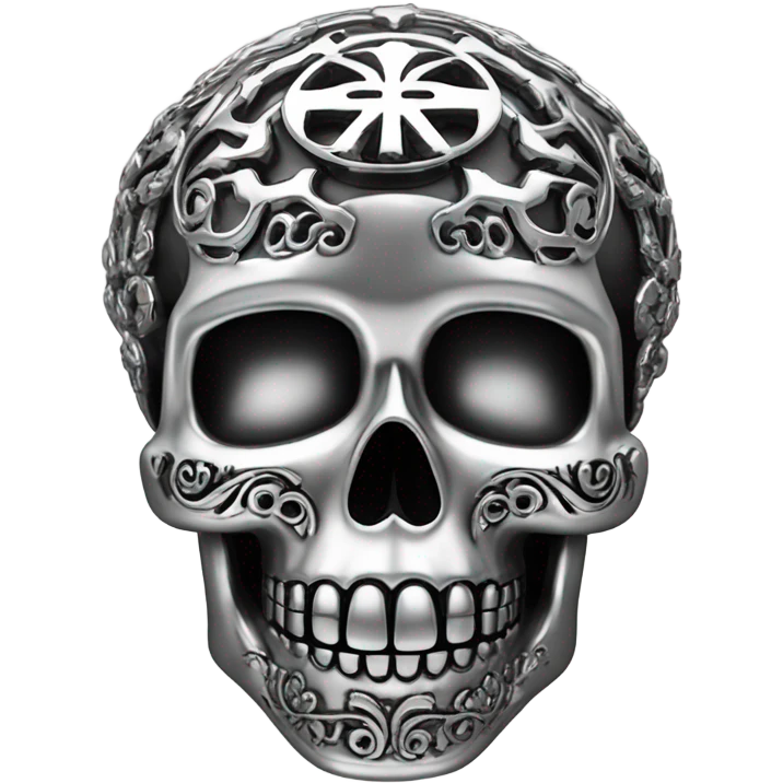 Chrome hearts skull emoji