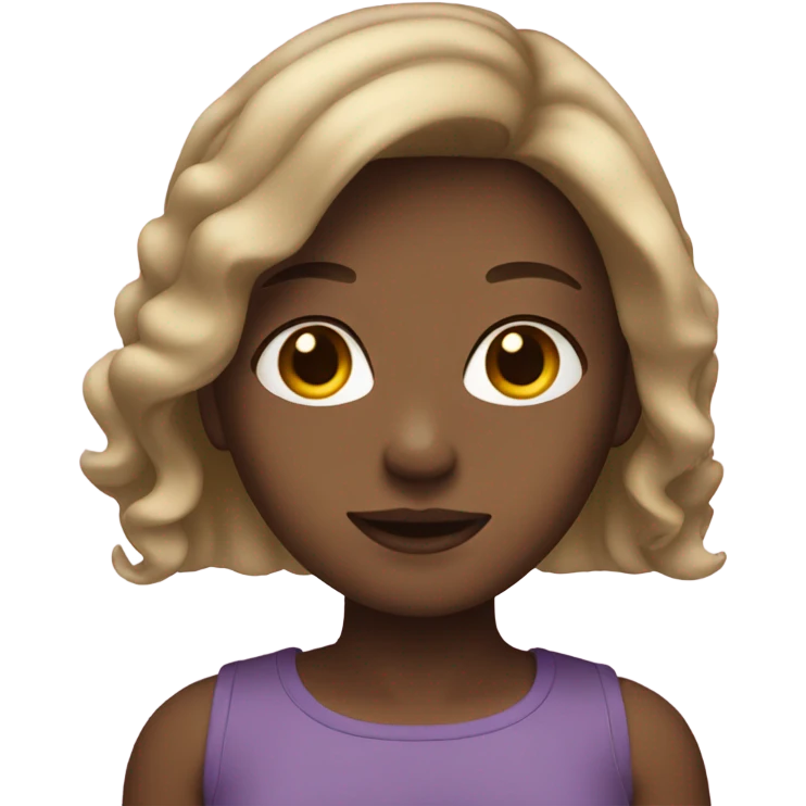 girl with dark blonde hair emoji