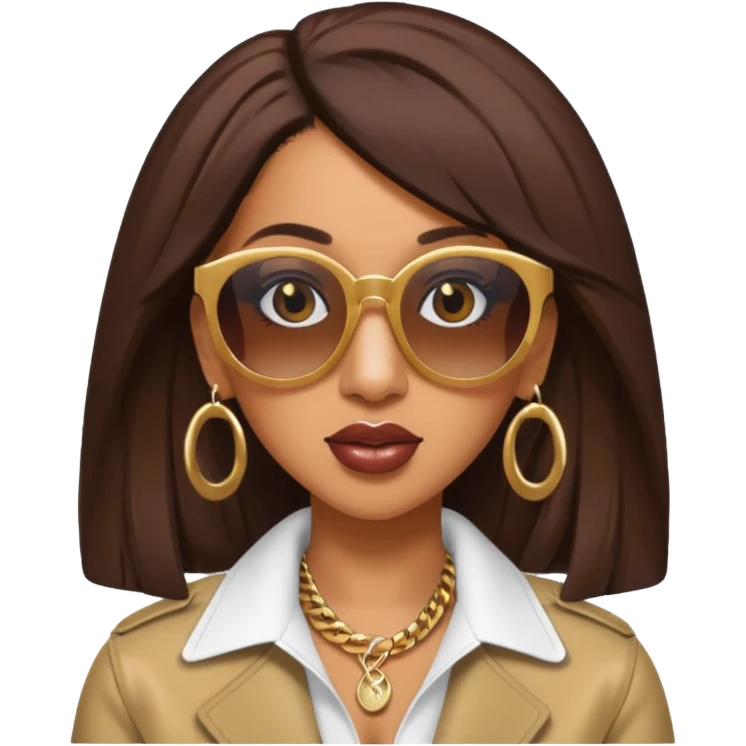 Cardi B with sun glasses


 emoji