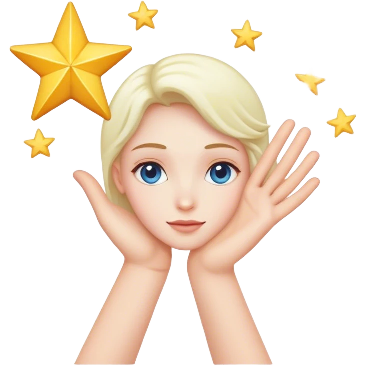 grabbing a dream star with your hand  emoji
