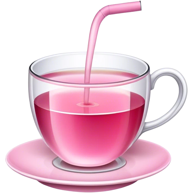 Pink tea emoji