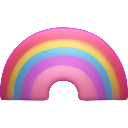 Pink rainbow  emoji