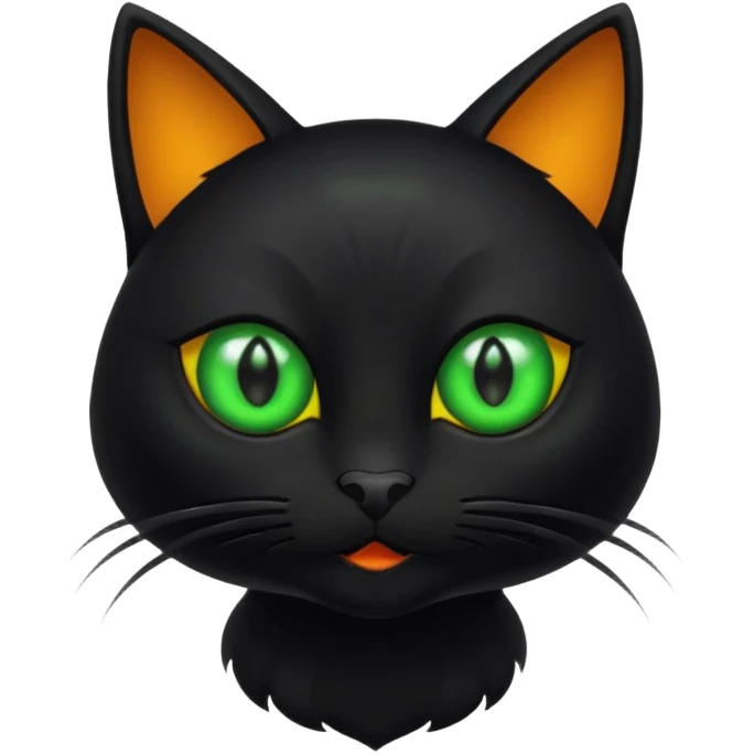 Halloween black cat emoji