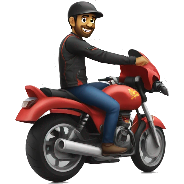 virat as a rider emoji