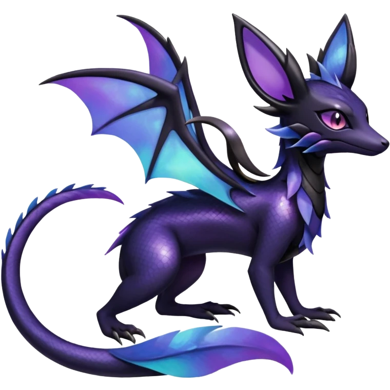 Shiny Salandit-Noivern-Umbreon-Noibat-Espeon-Hybrid (Full body) emoji