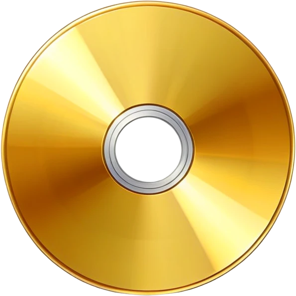 golden CD disk emoji