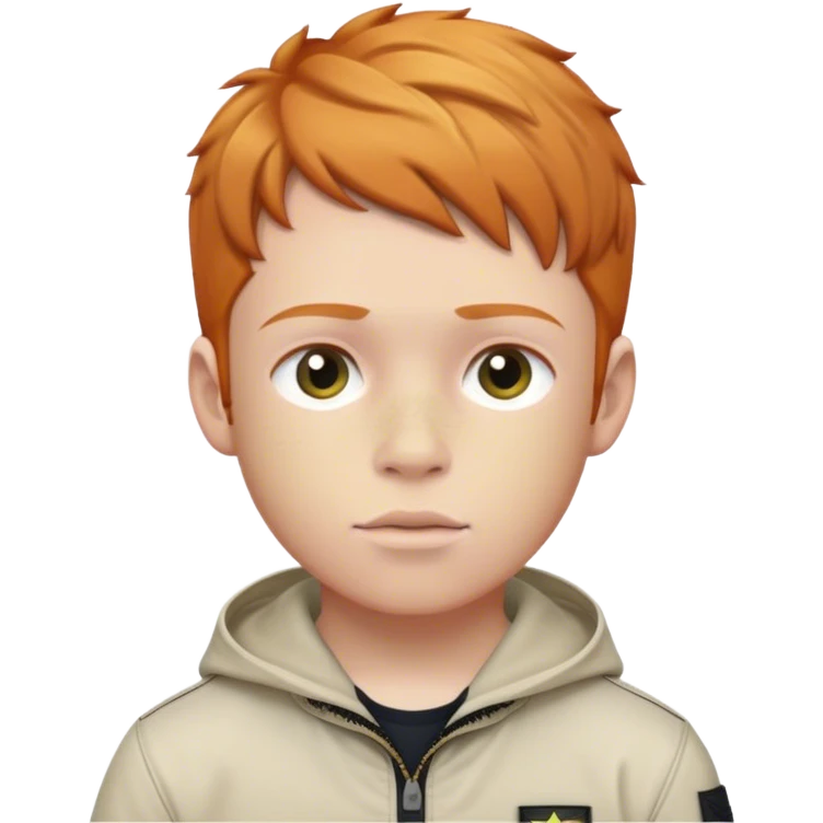 Ginger boy wearing stone island  emoji