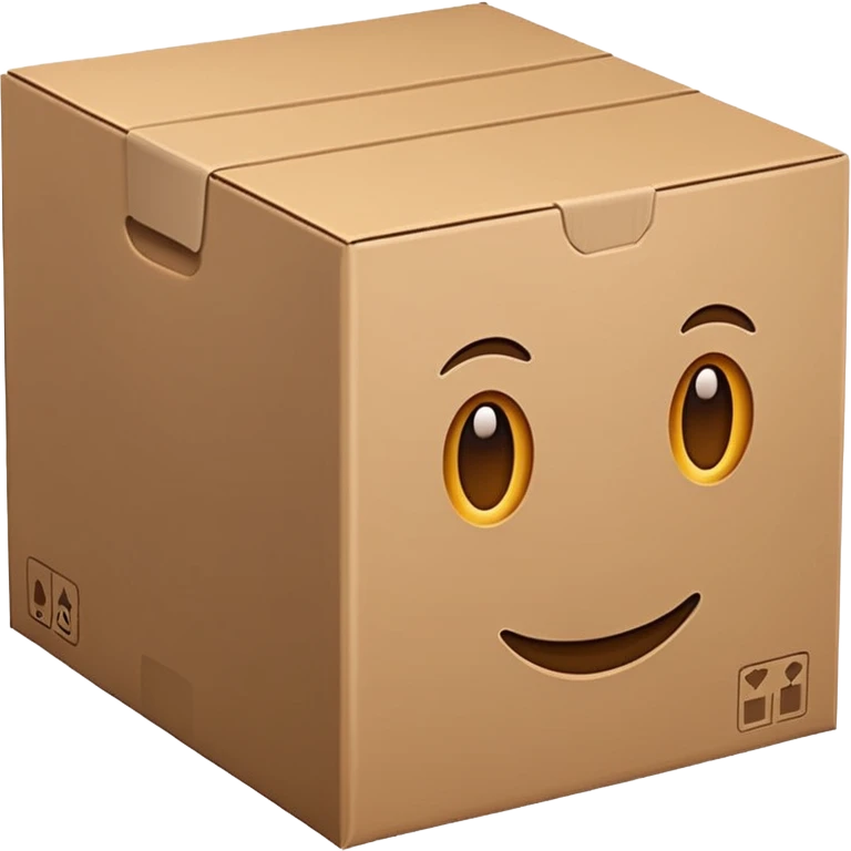 clean cardboard box  emoji