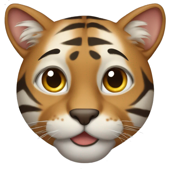 brown tiger colour cat emoji