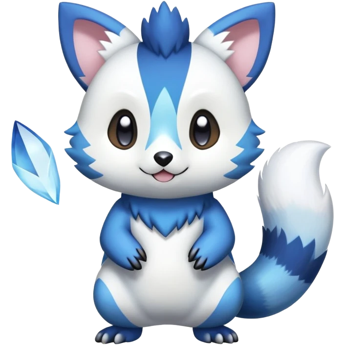 Shiny Sparkly Cute Kawaii Furry  Furret-Oshawott-Meowstic-Zangoose-Hybrid (Full body) emoji