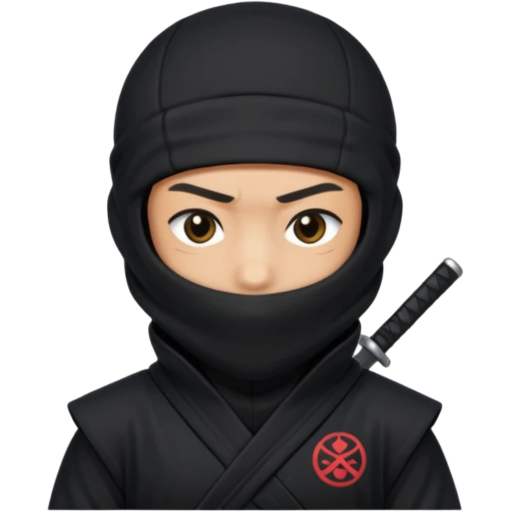 Ninja with MB written on it emoji