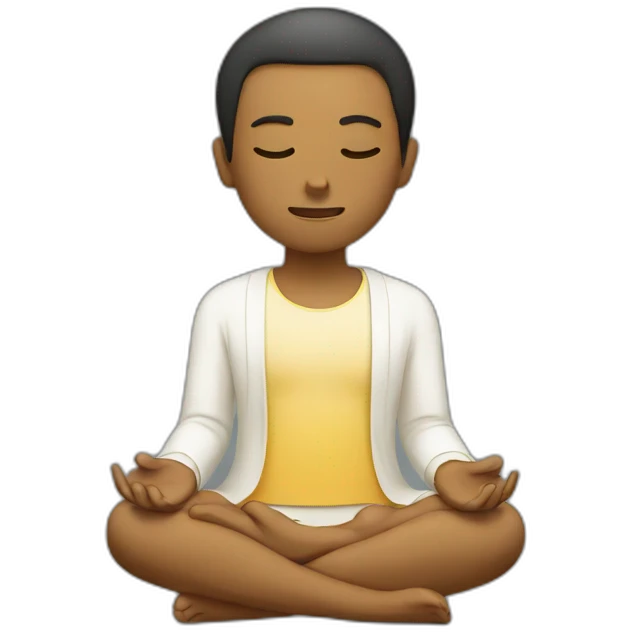 meditate emoji