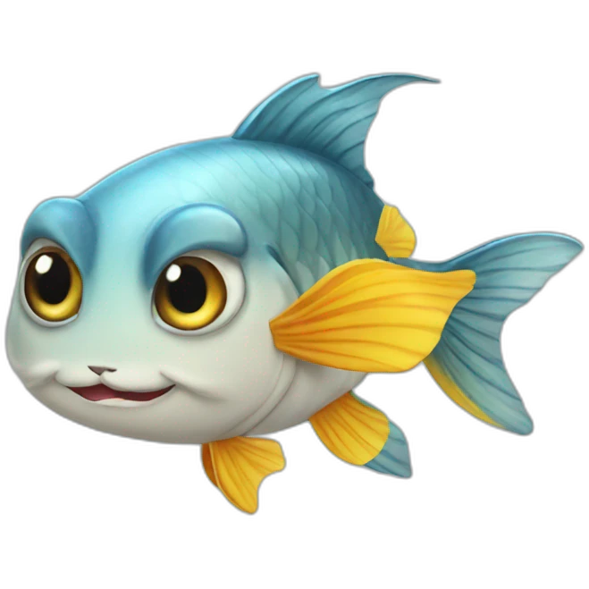 Cat fish combo emoji