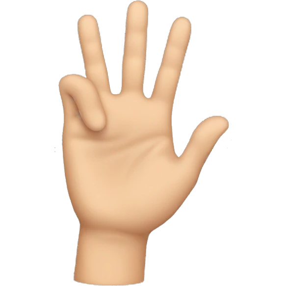 ASL this close hand sign emoji