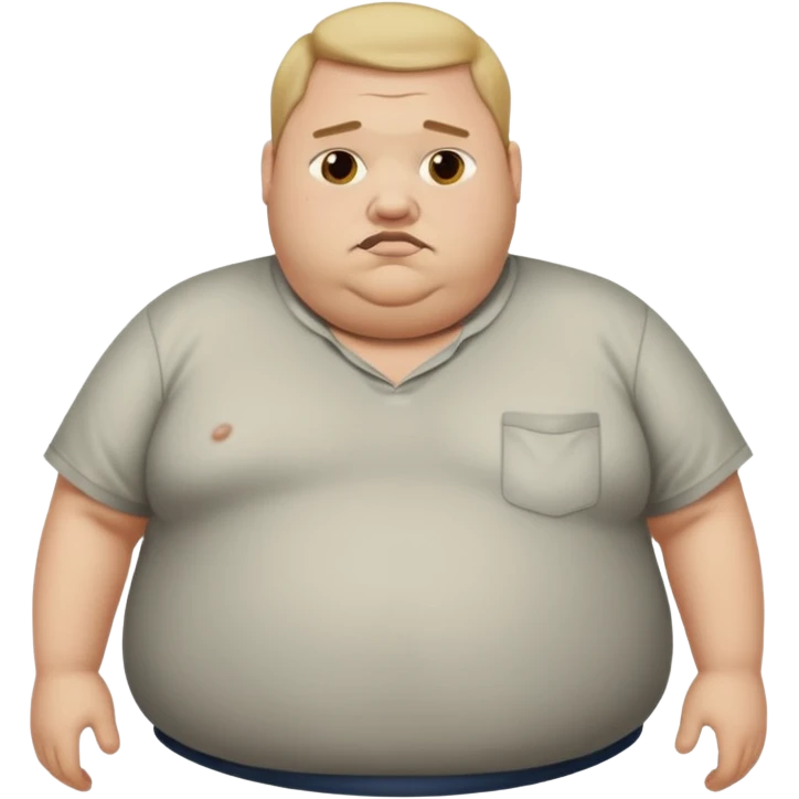 Hombre obeso mórbido  emoji