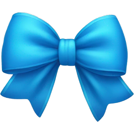 blue bow emoji