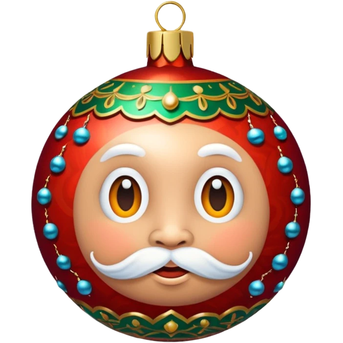 Christmas Baubles personified emoji