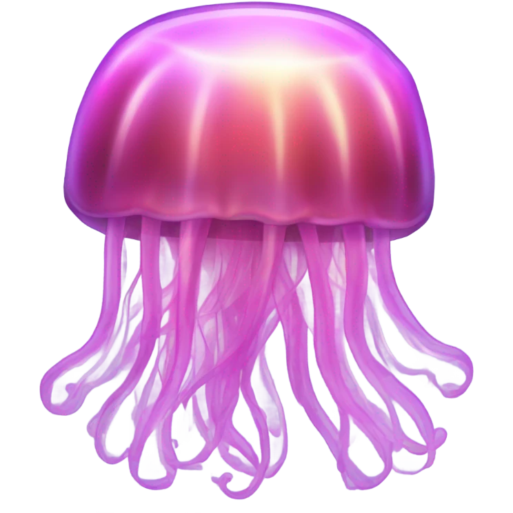 Pink iridescent jellyfish  emoji