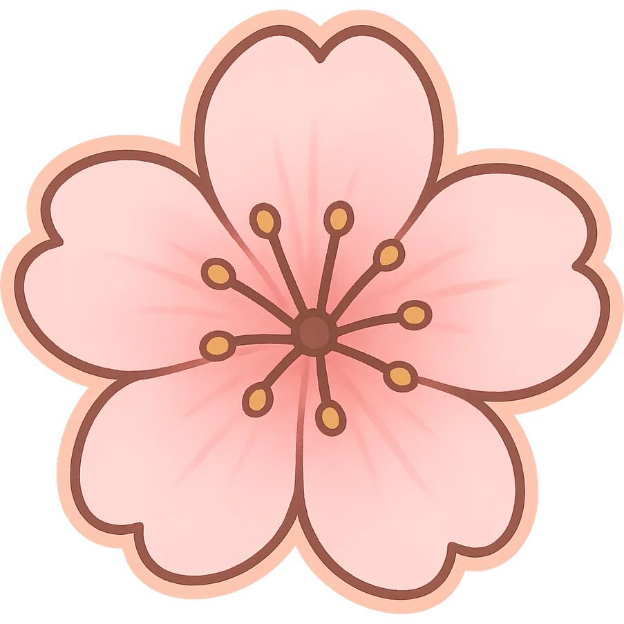 sakura cherry blossom flower, remove background emoji