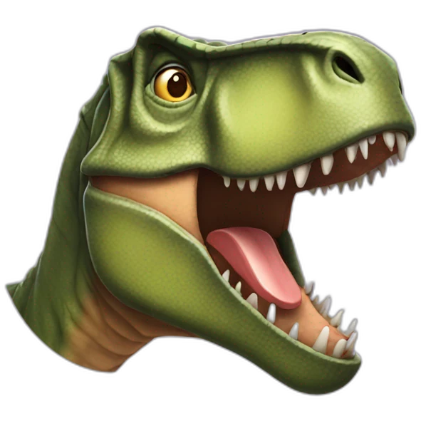 t-rex head emoji