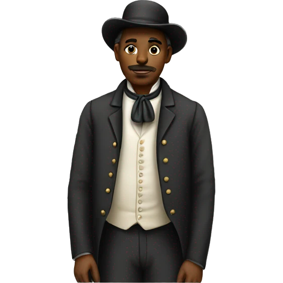 1860s men standing white emoji