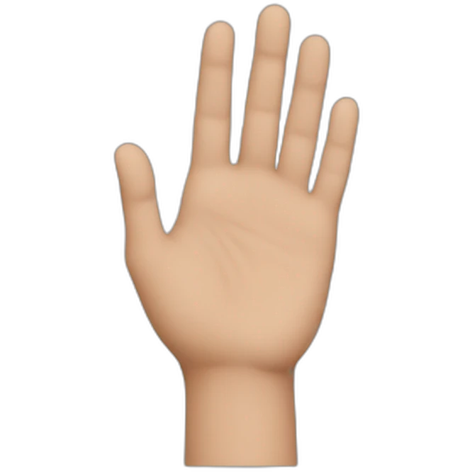 hand stack emoji