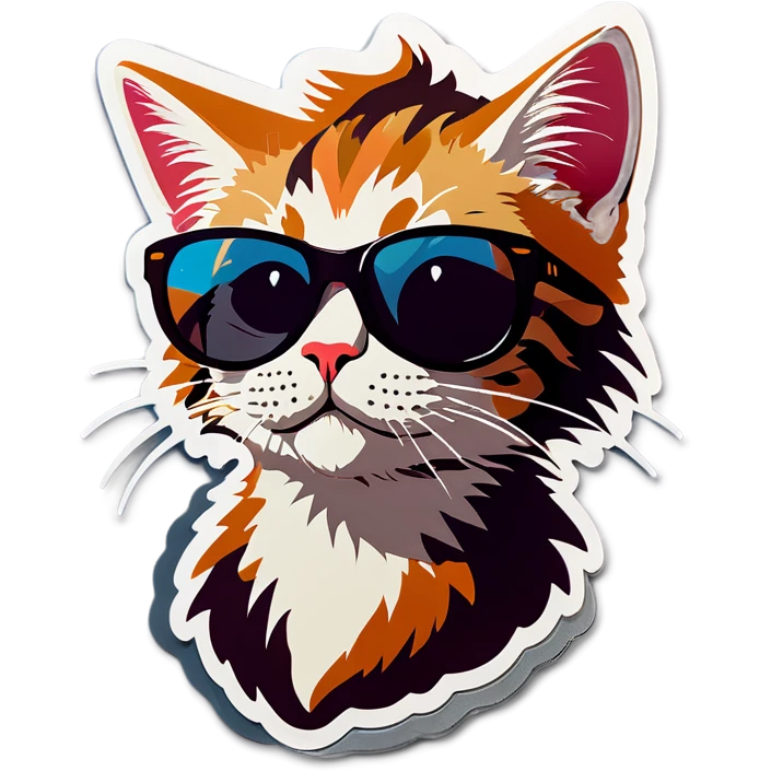 Cat with sunglasses emoji