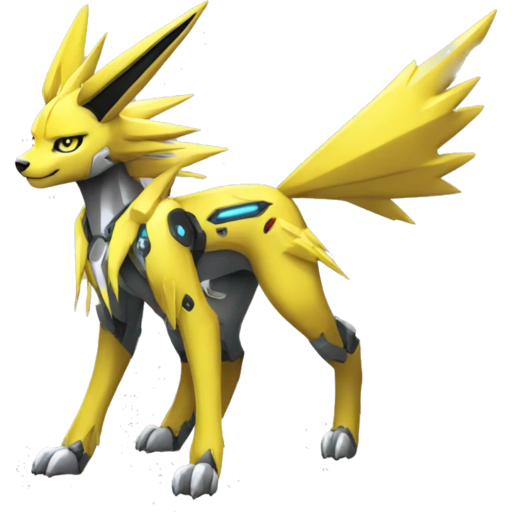 Renamon-Jolteon-Zeraora-mecha full body emoji