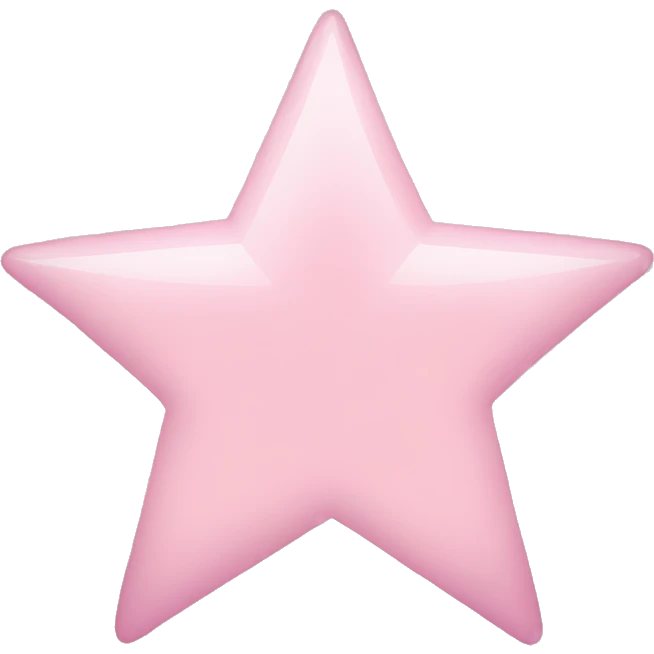 light pink star emoji
