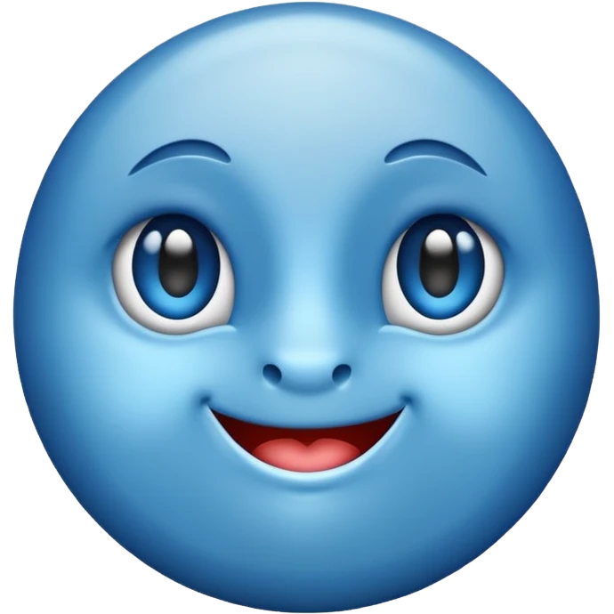 Tık mavi emoji