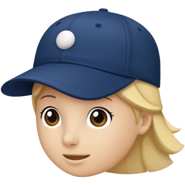 baseball cap with curved brim emoji