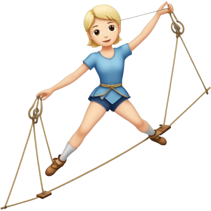 person balancing on tightrope
 emoji