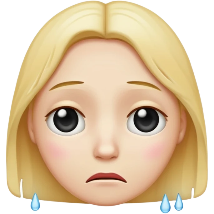 A sad emoji with mental stroke emoji