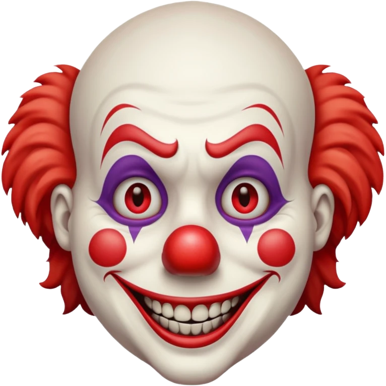 Creepy clown emoji