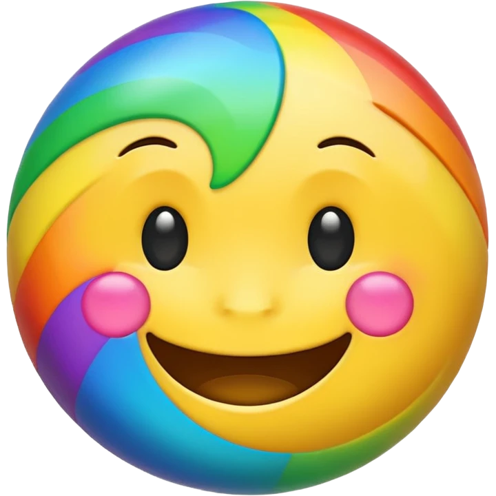 Rainbow happy emoji emoji
