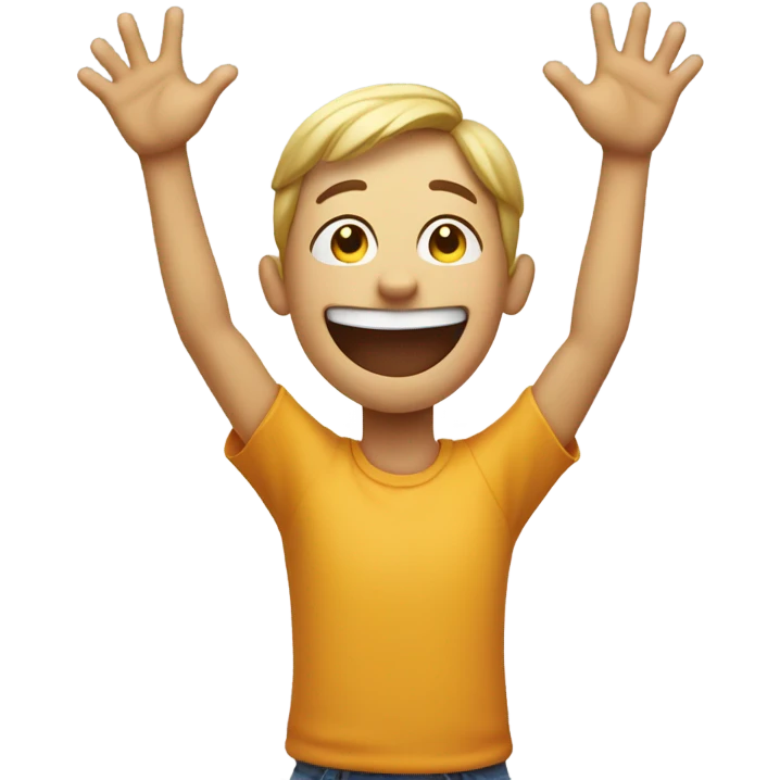 Excited person emoji