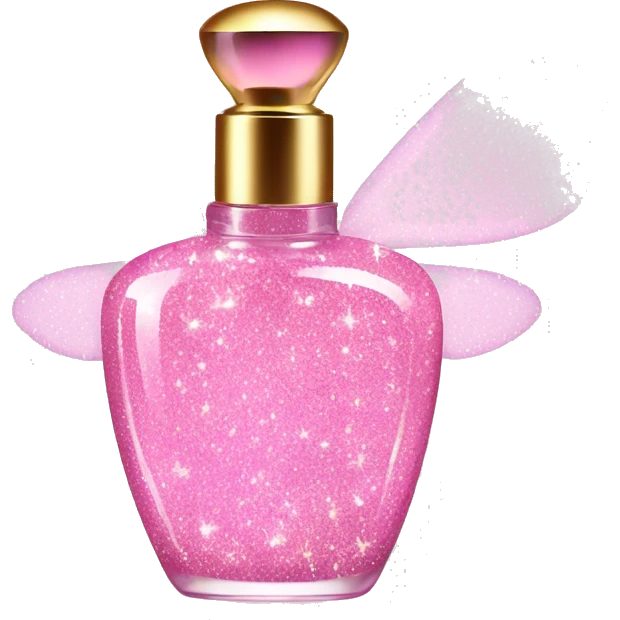 Fairy light pink perfume glitter emoji