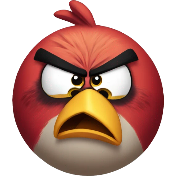 angry bird emoji