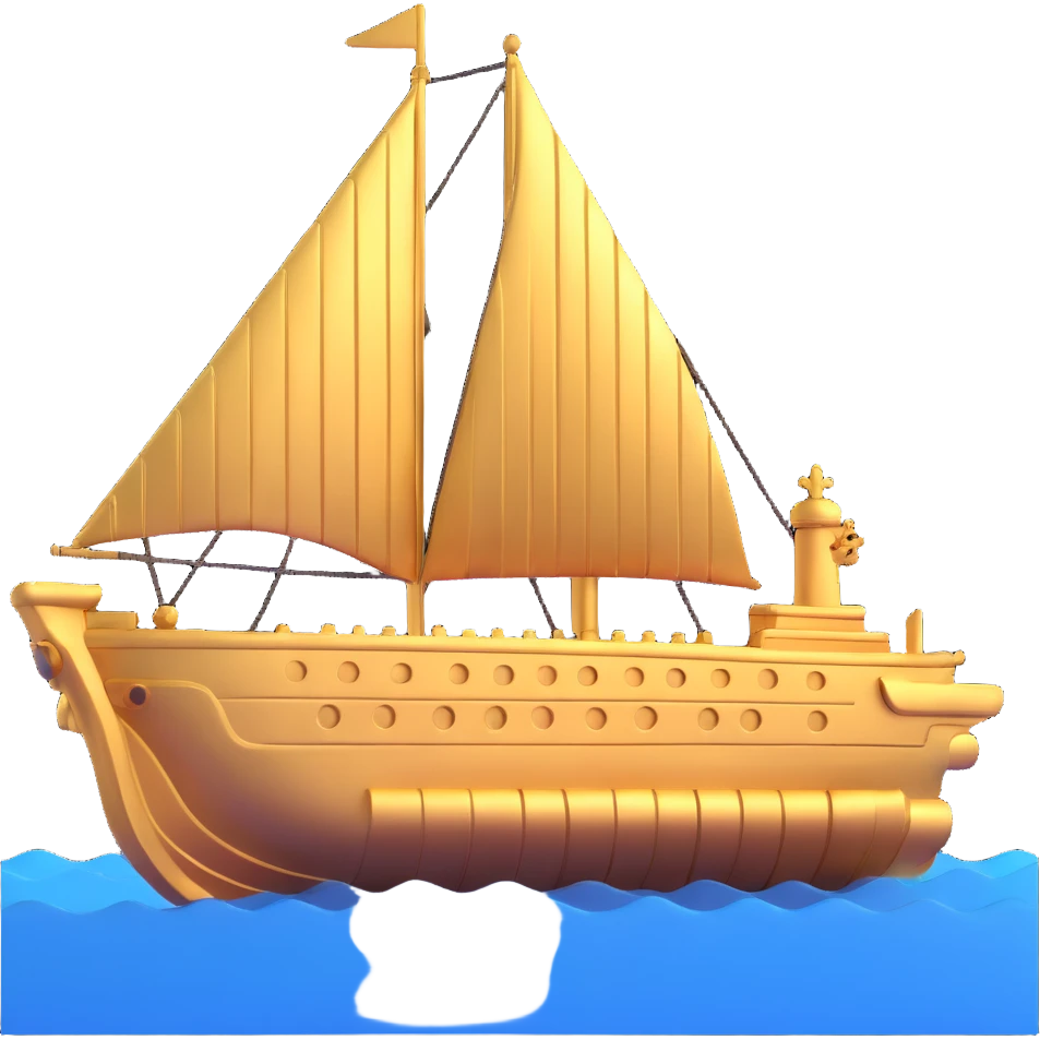 Anunnaki underwater golden ship emoji