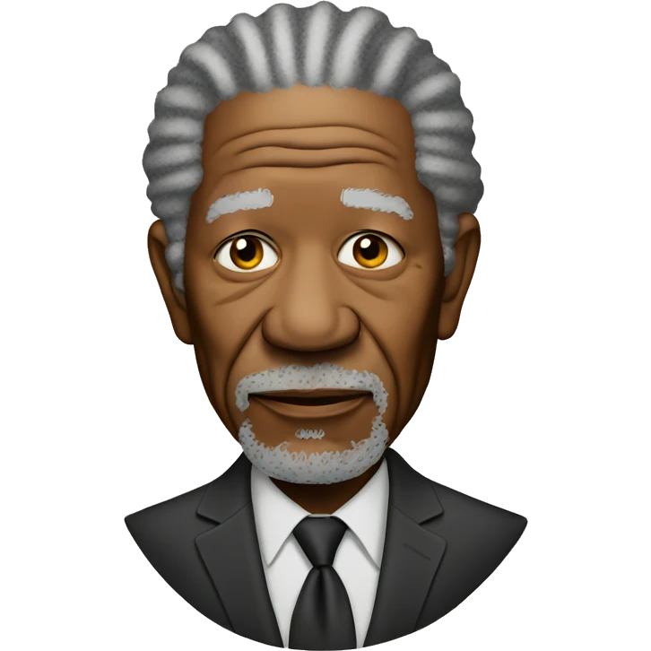 Morgan Freeman looks down sadly emoji