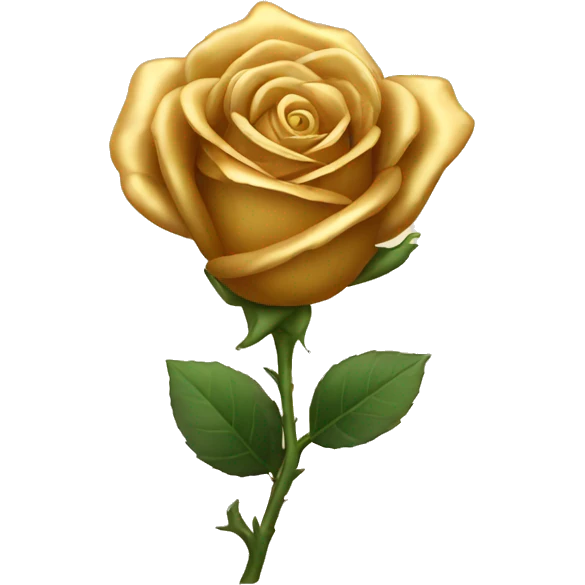 Golden rose emoji