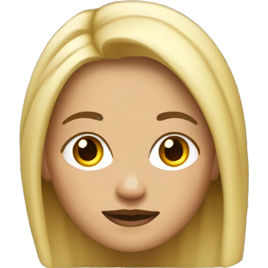 bruja rubia con pestañas grandes emoji