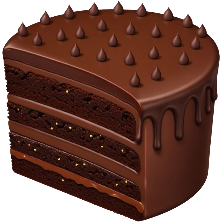 Bolo de chocolate emoji