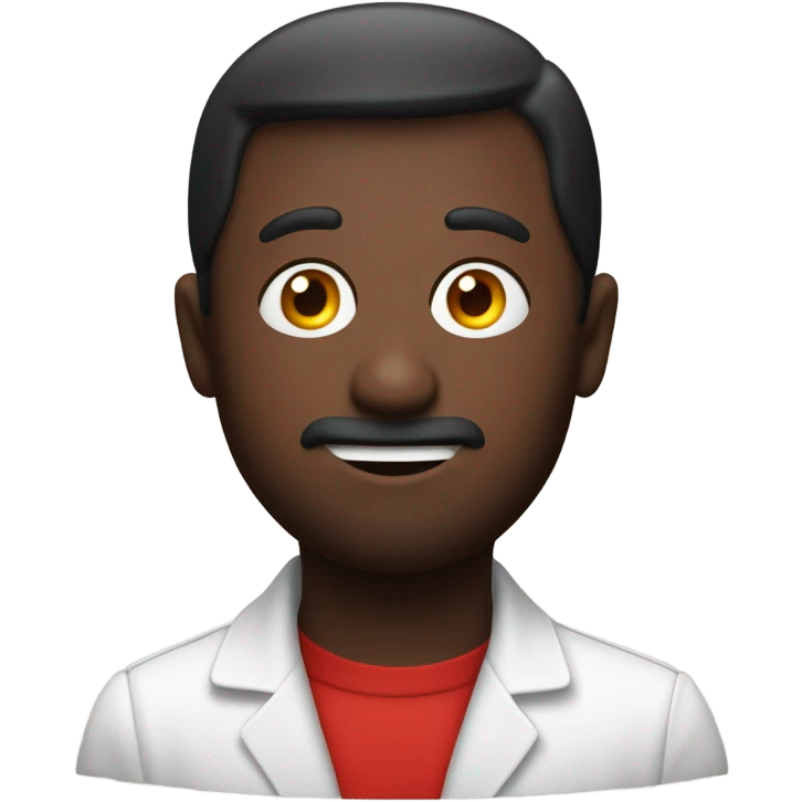 Schwarzer man kippt Ketchup auf anderen man emoji