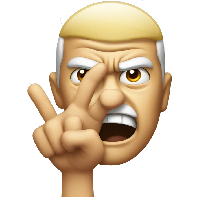 Angry with Italian hand  emoji