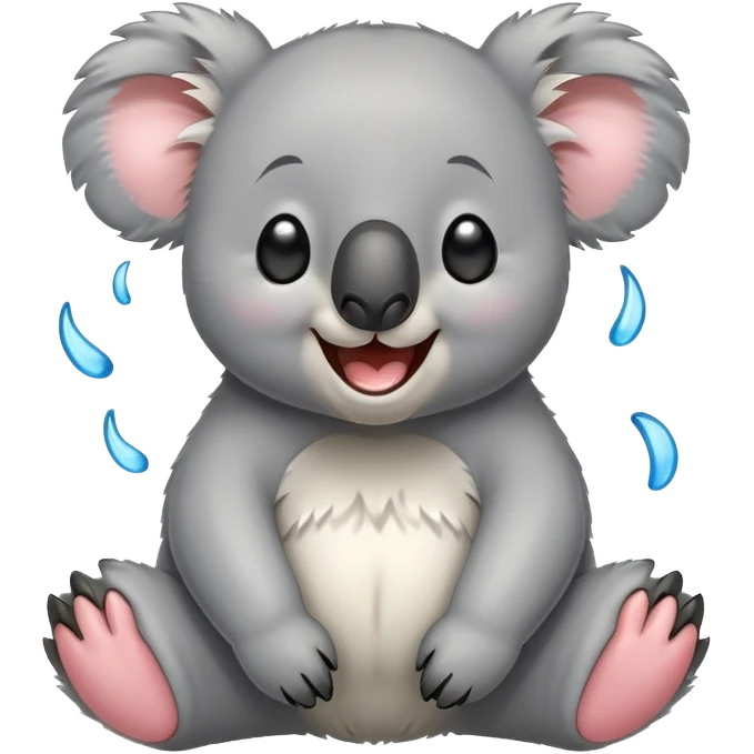 koala laughing hysterically with tears of joy emoji
