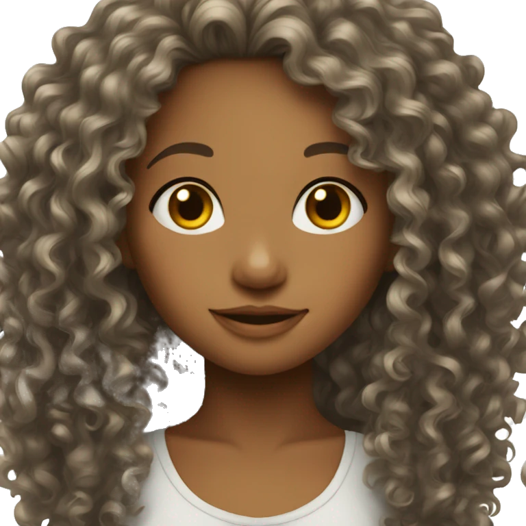 Curly hair girl  emoji